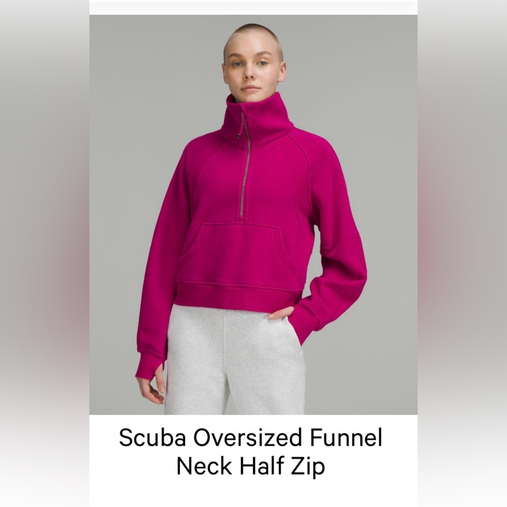 Lululemon Scuba Oversized Funnel Neck Half Zip